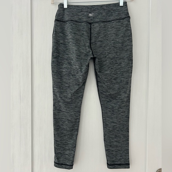 Vineyard Vines 🐳 Medium Performance Leggings-Tights-Fitted-Black&White Stripe - Picture 6 of 12